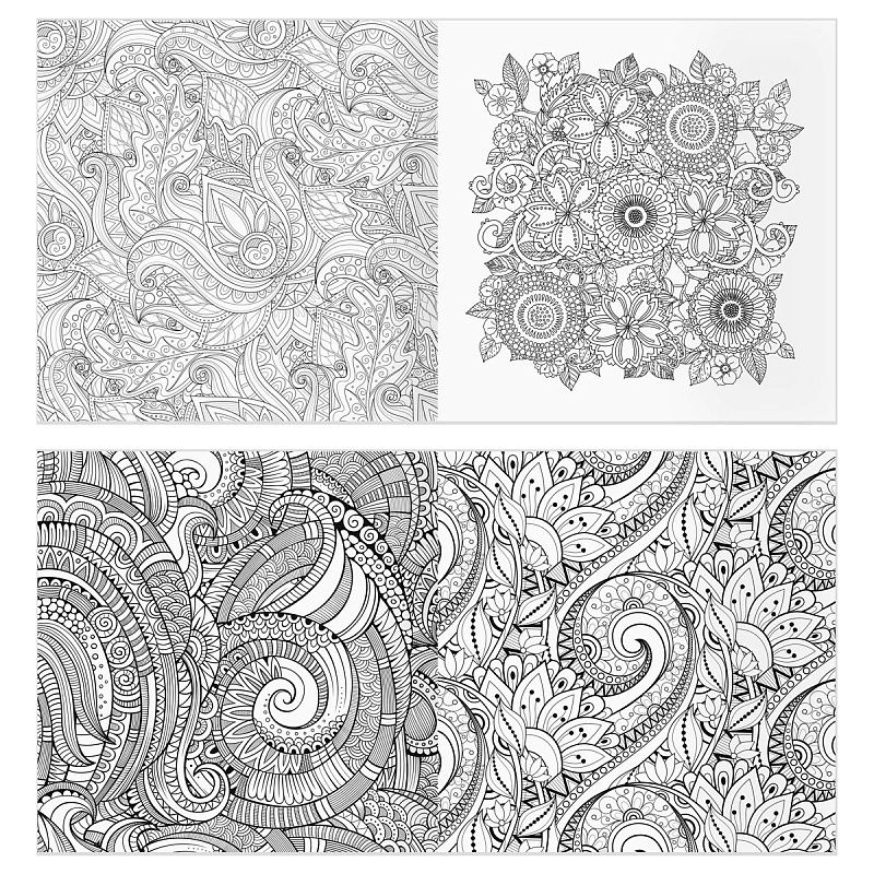 Раскраска для взрослых 228*228 ТРИ СОВЫ "Антистресс-терапия. Узоры", 64стр., склейка