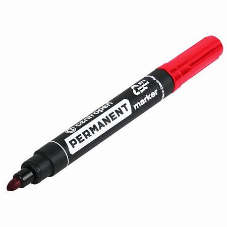 Маркер перманентный CENTROPEN 8566, КРАСНЫЙ, круглый наконечник, 2,5 мм, 5 8566 0104 