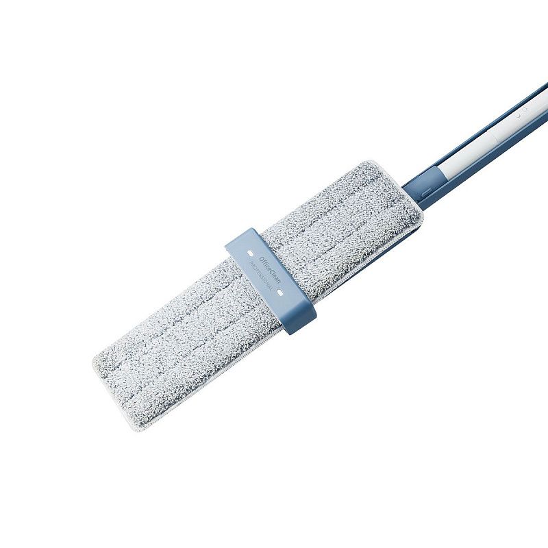 Швабра OfficeClean Professional, с отжимом и распылителем воды, плоский бак для воды, насадка из микрофибры