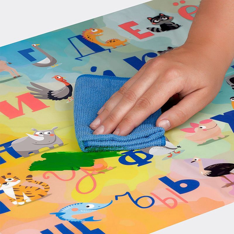 Клеенка для уроков труда Мульти-Пульти "Алфавит", 50*70см, ПВХ