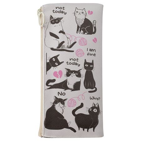 Пенал мягкий 200*100 MESHU "Cats", искусственная кожа 