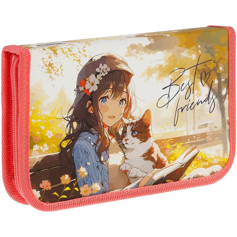 Пенал 1 отделение, 190*115 ArtSpace "Soft", ламинированный картон, софт-тач 