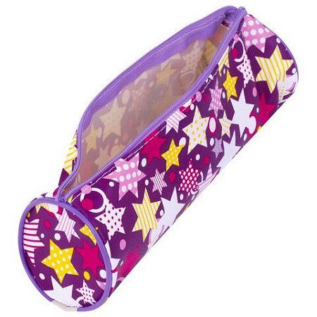 Пенал-тубус ПИФАГОР, мягкий, "STARS", 20х7 см, 229267 