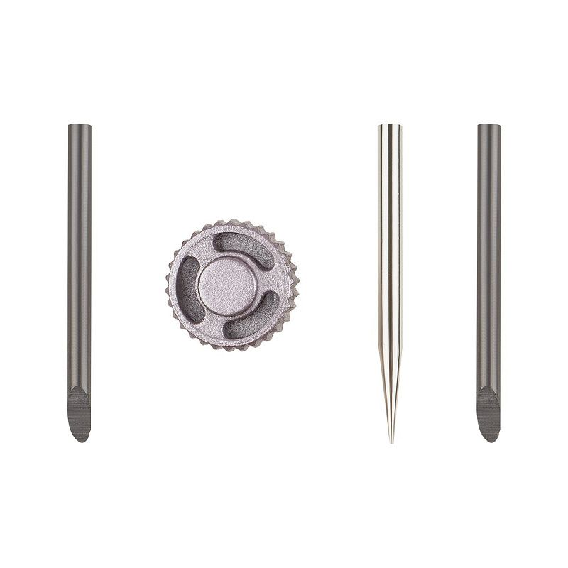 Циркуль Faber-Castell + грифели, пластиковый футляр,  цвет темно-синий., роз. золото 