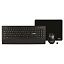 Комплект беспроводной клавиатура + мышь + коврик Sven KB-C3800W, USB, черный