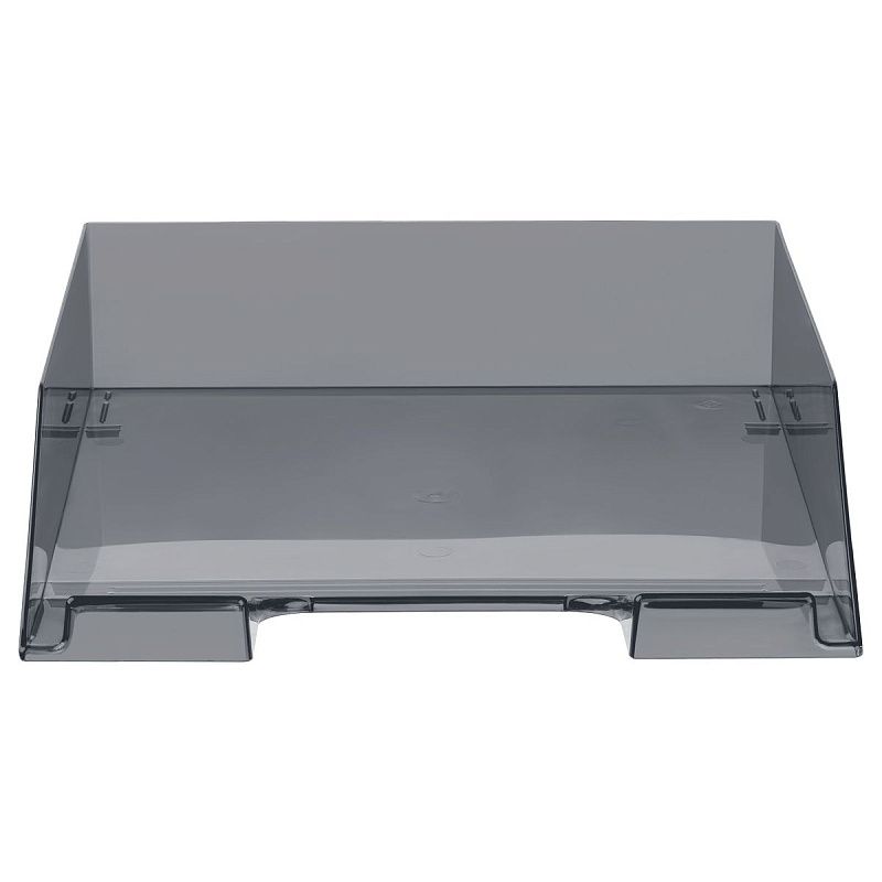 Лоток для бумаг горизонтальный СТАММ "Фаворит", тонированный черный