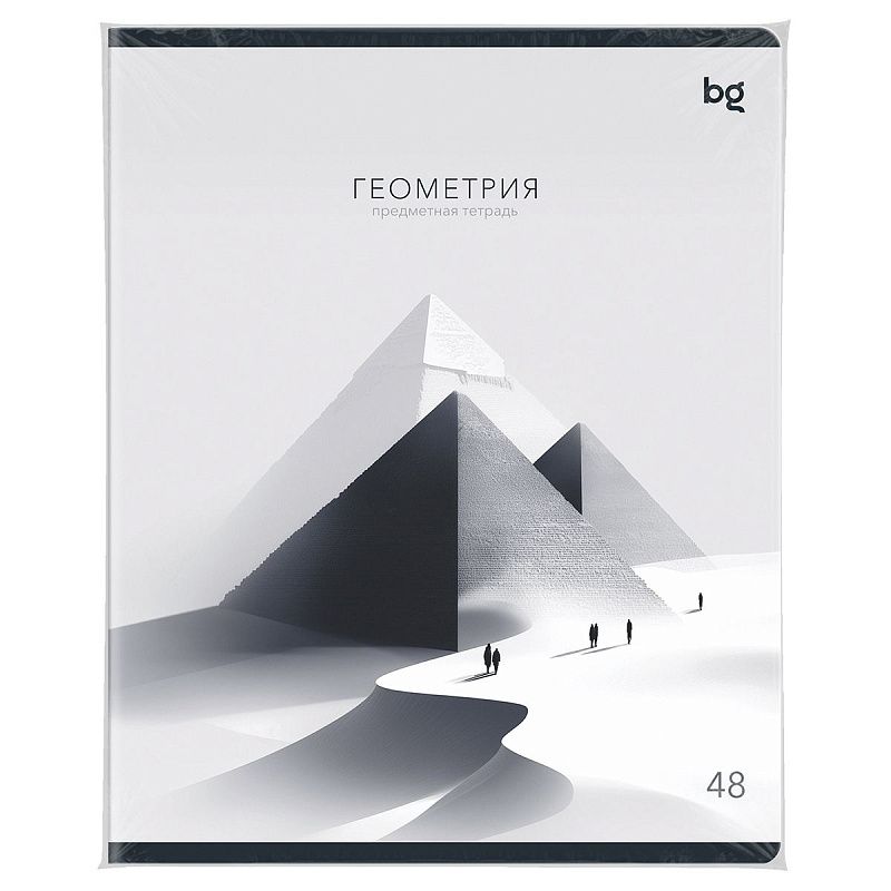 Тетрадь предметная 48л. BG "В гранях разума" - Геометрия, матовая ламинация