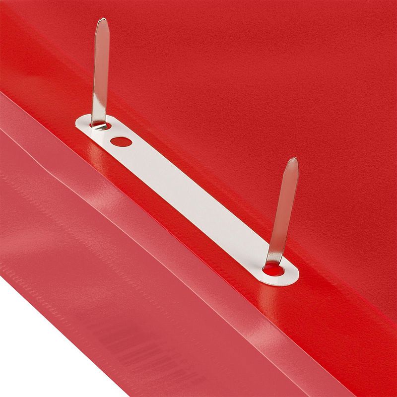 Папка-скоросшиватель пластик. СТАММ А5, 180мкм, красная с прозр. верхом 