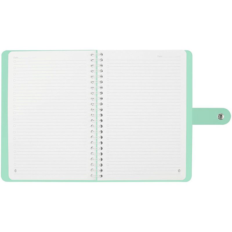 Записная книжка А5 96л. ЛАЙТ, кожзам, скрытый гребень, Greenwich Line "Pastel. Azure", блок в линию