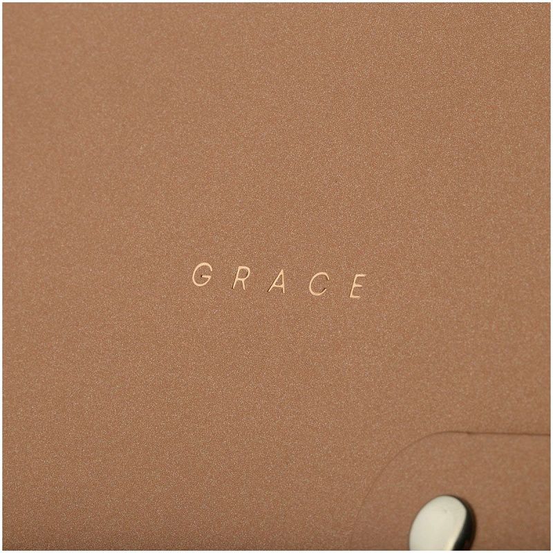 Записная книжка А5 96л. ЛАЙТ, кожзам, скрытый гребень, Greenwich Line "Shimmer. Bronze", блок в линию