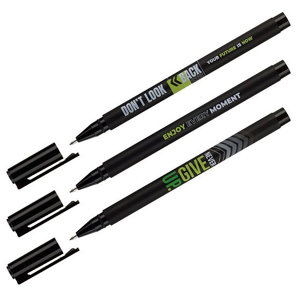 Ручка шариковая MESHU "Motivation" синяя, 0,5мм, корпус ассорти