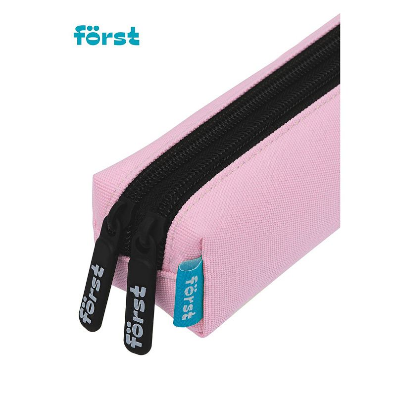 Пенал мягкий 2 отделения, 200*40*45 Först "Bubble gum", полиэстер 