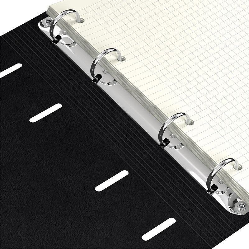 Тетрадь на кольцах А5, 120л., кожзам,  BG "Моно. Зеленый"