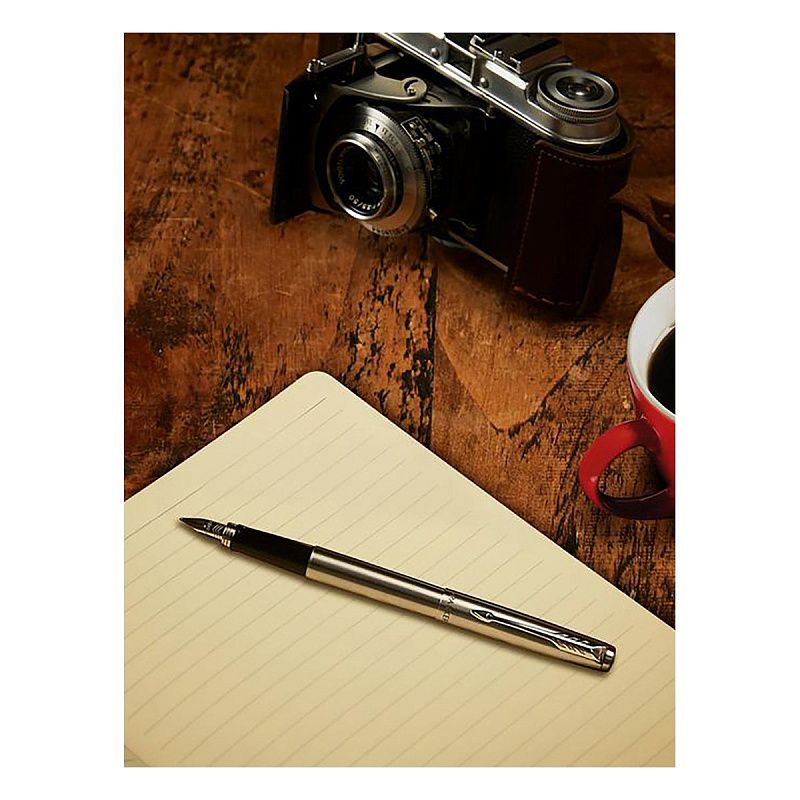 Ручка перьевая Parker "Jotter Stainless Steel CT" 1,0мм, подарочная упаковка 