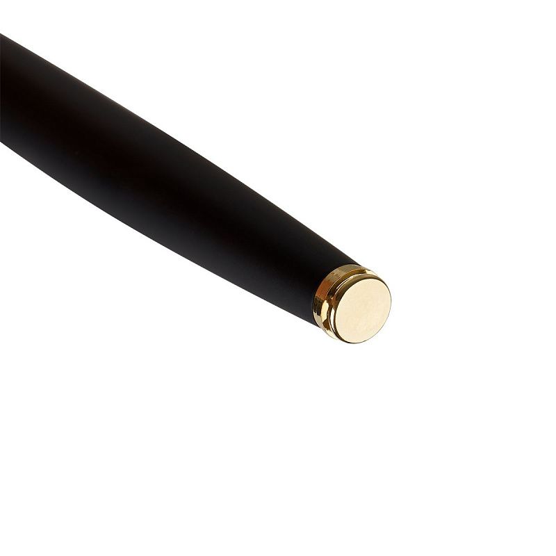 Ручка-роллер Luxor "Rado" синяя, 1,0мм, корпус черный/золото, футляр 