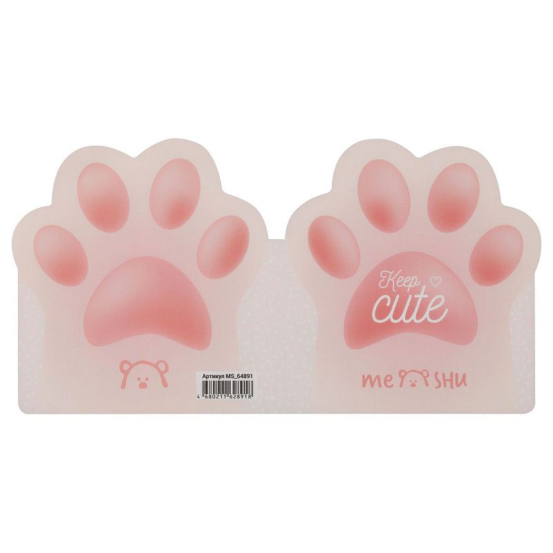 Флажки-закладки и самоклеящиеся блоки в наборе MESHU "Keep Cute", 20л*5 цветов, европодвес