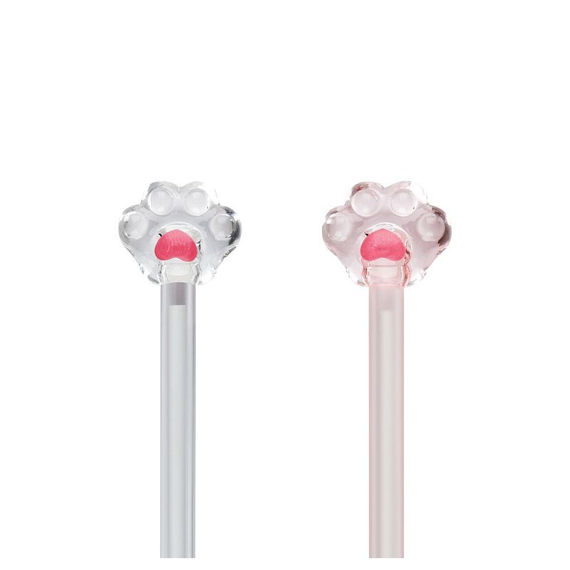 Ручка шариковая MESHU "Crystal Paw" синяя, 0,7мм, корпус ассорти, с топпером 