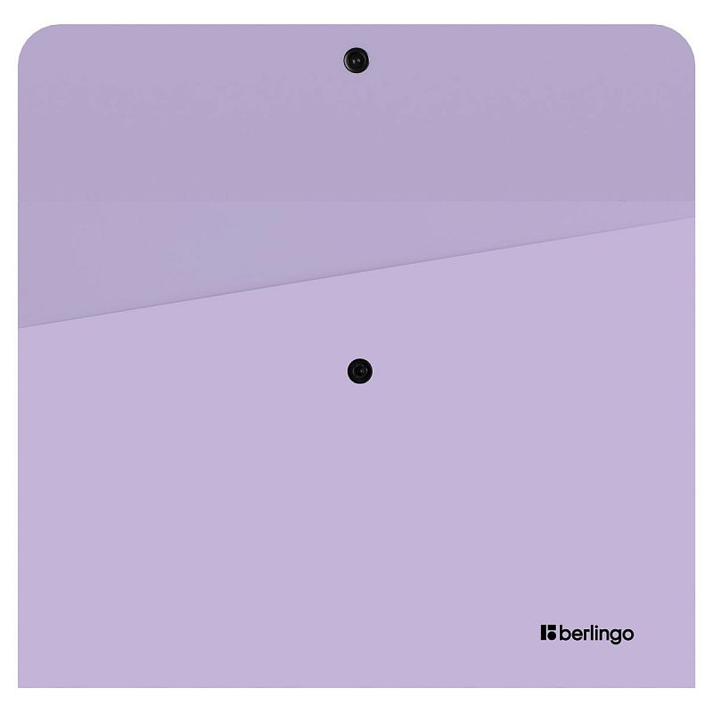 Папка-конверт на кнопке Berlingo "Instinct" А4, 330мкм, лаванда 