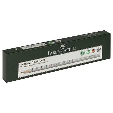 Карандаш ч/г Faber-Castell "Grip 2001" 2B, трехгранный, заточен. 