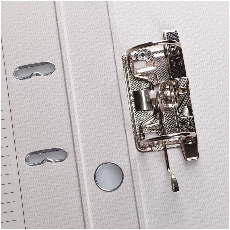 Папка-регистратор OfficeSpace, 50мм, бумвинил, с карманом на корешке, фисташковая 