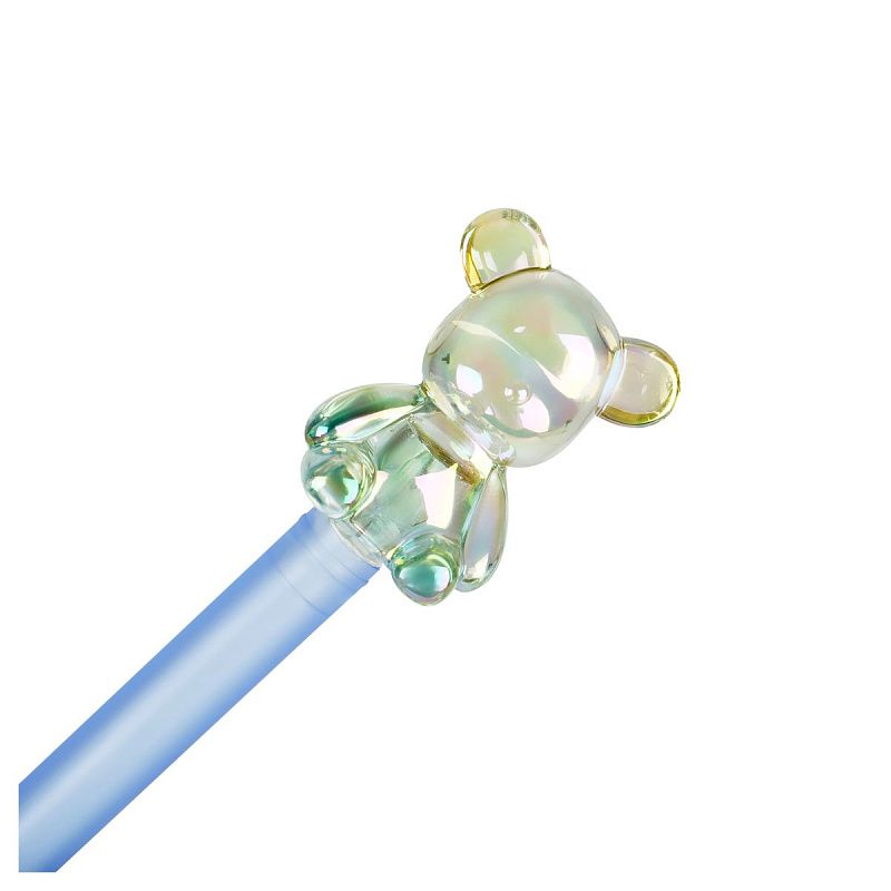 Ручка гелевая MESHU "Bear and Rabbit" радужная, 0,7мм 