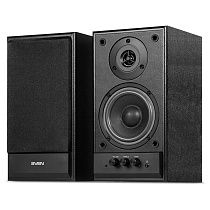 Колонки Sven SPS-702, 2*20W, деревянный корпус, черный