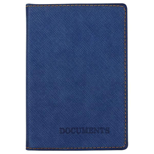 Обложка для автодокументов OfficeSpace "Denim", экокожа, синий