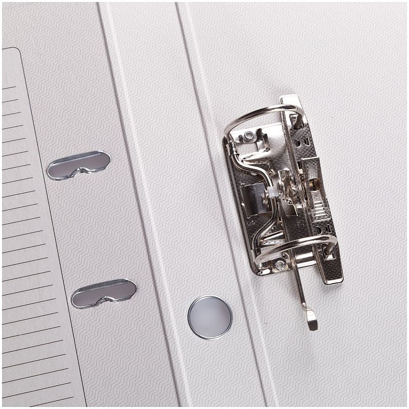 Папка-регистратор OfficeSpace, 50мм, бумвинил, с карманом на корешке, фиолетовая 