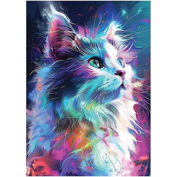 Пазл  260 эл. ТРИ СОВЫ "Неоновый кот"