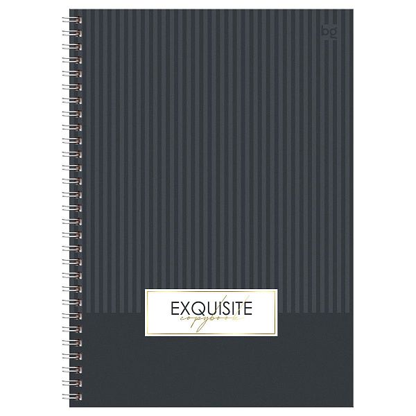 Тетрадь 80л., А5, клетка на гребне BG "Minimal", глянцевая ламинация, тиснение фольгой, твердая обложка