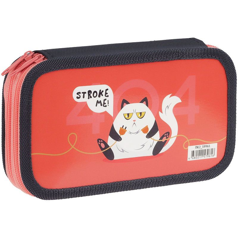 Пенал 2 отделения, 190*105 ArtSpace "404", ламинированный картон 