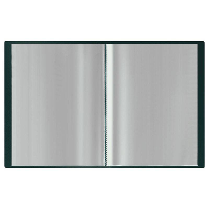 Папка с 20 вкладышами СТАММ "Герб" А4, 14мм, 700мкм, пластик, изумруд 