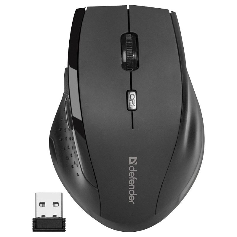 Мышь беспроводная Defender Accura MM-365, черный, 5btn+Roll