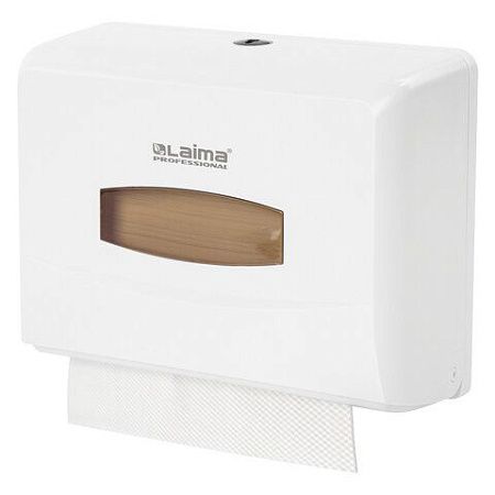 Диспенсер для полотенец LAIMA PROFESSIONAL CLASSIC (Система H2), Z-сложения, белый, ABS, 606678 