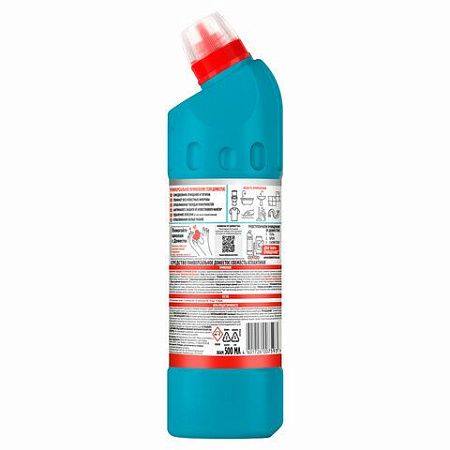Чистящее средство 500 мл, DOMESTOS "Свежесть Атлантики", с отбеливающим эффектом, гель 