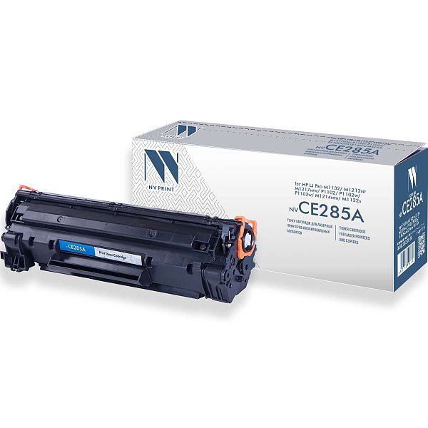 Картридж совм. NV Print CE285A (№85A) черный для HP LJ P1102/M1130/M1132/M1210/M1212/M1214/(1600стр.)
