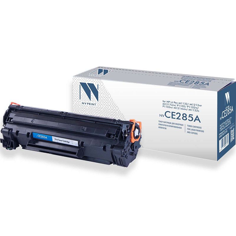 Картридж совм. NV Print CE285A (№85A) черный для HP LJ P1102/M1130/M1132/M1210/M1212/M1214/(1600стр.)