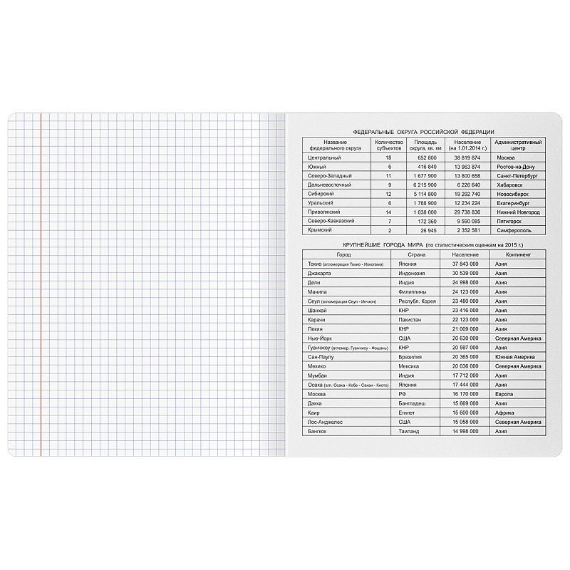 Тетрадь предметная 48л. BG "Печать времени" - География, тиснение