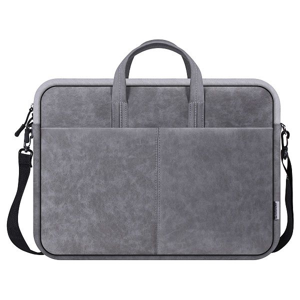Сумка для ноутбука 15.6" Defender Solid, полиуретан, серый, карман