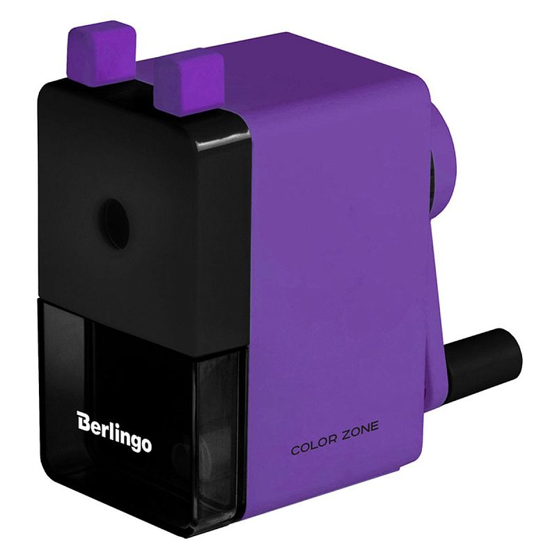 Точилка механическая Berlingo "Color Zone", фиолетовая, пласт. корпус, инд. упак.