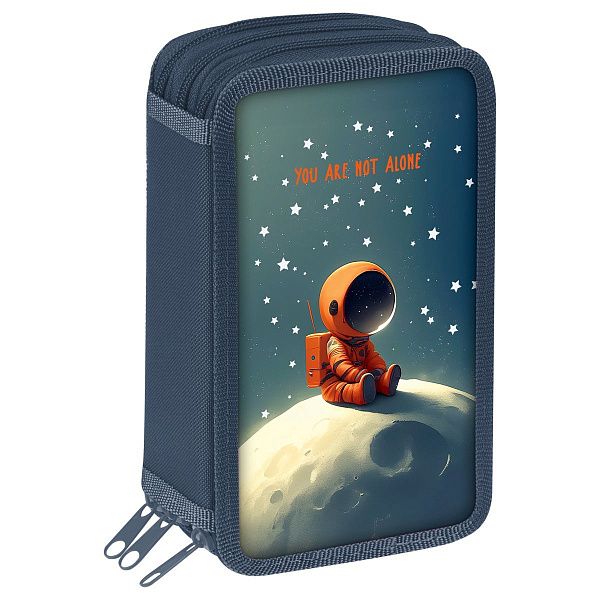 Пенал 3 отделения, 190*110 ArtSpace "On the moon", ткань