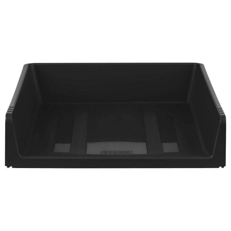 Лоток для бумаг горизонтальный СТАММ "Базис", черный