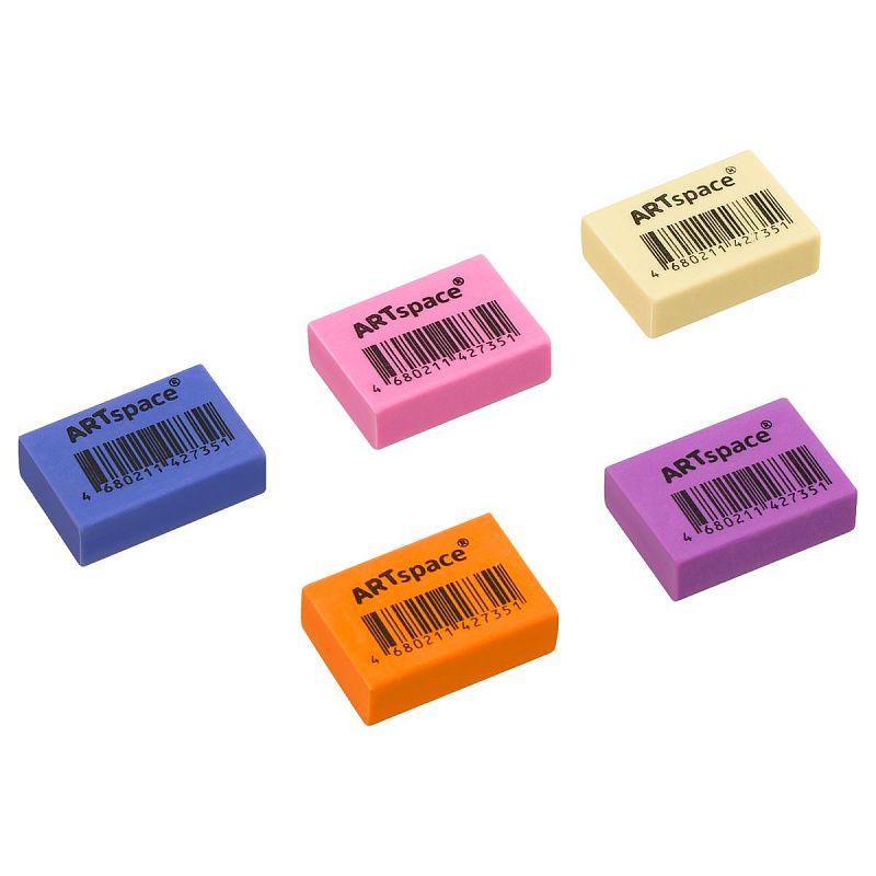 Ластик ArtSpace "Flashy", прямоугольный, 26*18*8мм 