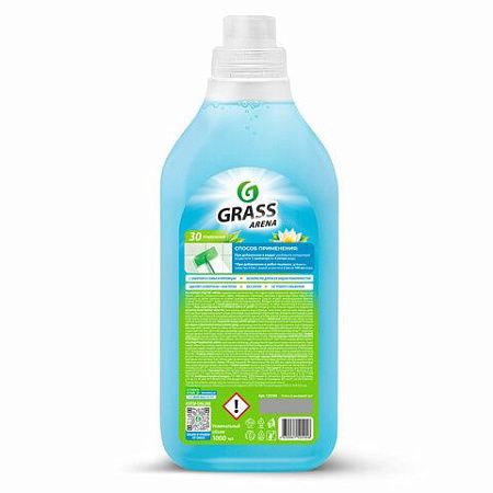 Средство для мытья пола суперконцентрат 1 л, GRASS ARENA "Водяная лилия", с полирующим эффектом, 125184 