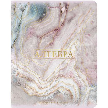 Тетради предметные со справочным материалом, КОМПЛЕКТ 10 ПРЕДМЕТОВ, "PASTEL", 48 л., SoftTouch, фольга, BRAUBERG, 404031