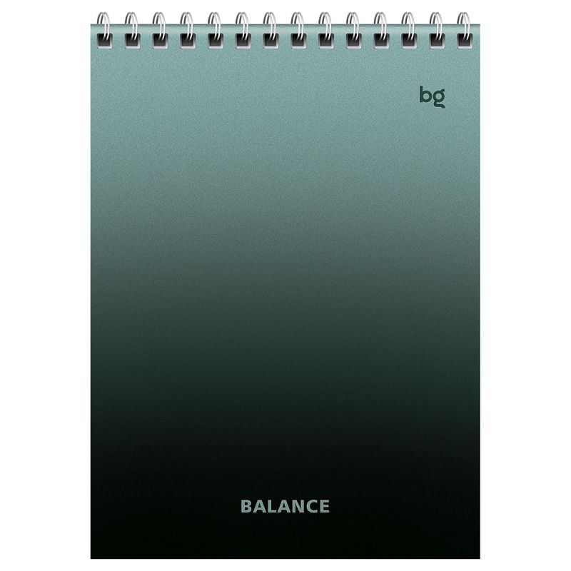 Блокнот А5 40л. на гребне BG "Моноколор. Баланс"