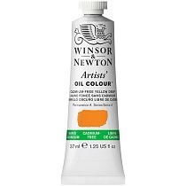 Краска масляная профессиональная Winsor&Newton "Artists Oil", 37мл, беcкадмиевый насыщенно-желтый Краска масляная профессиональная Winsor&Newton "Artists Oil", 37мл, беcкадмиевый насыщенно-желтый