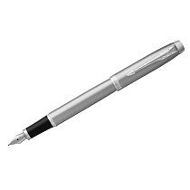 Ручка перьевая Parker "IM Essential Stainless Steel CT" синяя, 0,8мм, подарочная упаковка