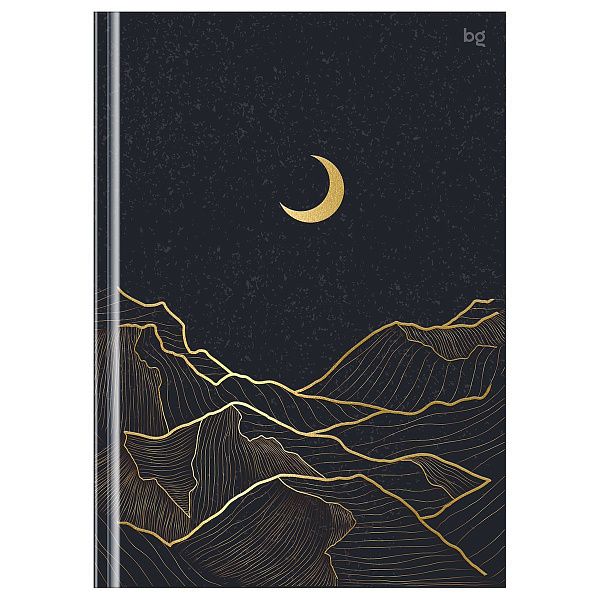 Бизнес-блокнот А5, 80л., евроформат, BG "Лунный свет", матовая ламинация, тиснение фольгой