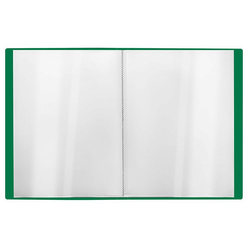 Папка с 60 вкладышами СТАММ "Стандарт" А4, 21мм, 700мкм, пластик, зеленая 